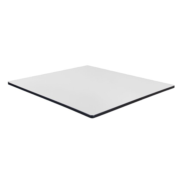 48 In. Square Laminate Double Sided Table Top- Ash Grey Or White